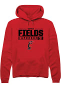 Sophie Fields Rally Mens Red Cincinnati Bearcats NIL Stacked Box Hooded Sweatshirt