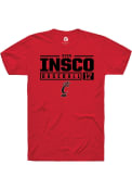 Ryan Insco Red Cincinnati Bearcats Rally NIL Stacked Box T Shirt