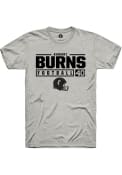 Kamari Burns Ash Cincinnati Bearcats Rally NIL Stacked Box T Shirt