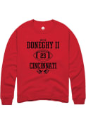 Brian Doneghy II Rally Mens Red Cincinnati Bearcats NIL Sport Icon Crew Sweatshirt