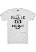 Antwan Peek Jr. White Cincinnati Bearcats Rally NIL Sport Icon T Shirt