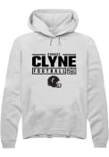 Stanley Clyne Rally Mens White Cincinnati Bearcats NIL Stacked Box Hooded Sweatshirt