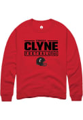 Stanley Clyne Rally Mens Red Cincinnati Bearcats NIL Stacked Box Crew Sweatshirt