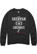 Francis Sherman Rally Mens Black Cincinnati Bearcats NIL Sport Icon Crew Sweatshirt