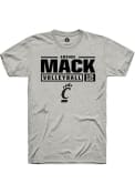 Amanda Mack Ash Cincinnati Bearcats Rally NIL Stacked Box T Shirt