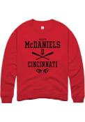 Parker McDaniels Rally Mens Red Cincinnati Bearcats NIL Sport Icon Crew Sweatshirt