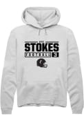 Kye Stokes Rally Mens White Cincinnati Bearcats NIL Stacked Box Hooded Sweatshirt