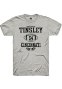 Dartanyan Tinsley Ash Cincinnati Bearcats Rally NIL Sport Icon T Shirt