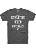 Dontay Corleone Dark Grey Cincinnati Bearcats Rally NIL Sport Icon T Shirt