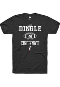 Jack Dingle Black Cincinnati Bearcats Rally NIL Sport Icon T Shirt