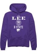 Ayoka Lee Rally Mens Purple K-State Wildcats NIL Sport Icon Hooded Sweatshirt