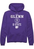 Brylee Glenn Rally Mens Purple K-State Wildcats NIL Sport Icon Hooded Sweatshirt