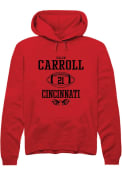 Kalen Carroll Rally Mens Red Cincinnati Bearcats NIL Sport Icon Hooded Sweatshirt