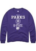 Mikayla Parks Rally Mens Purple K-State Wildcats NIL Sport Icon Crew Sweatshirt