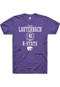 Taylor Lauterbach Purple K-State Wildcats Rally NIL Sport Icon T Shirt
