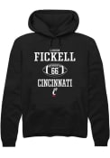 Landon Fickell Rally Mens Black Cincinnati Bearcats NIL Sport Icon Hooded Sweatshirt