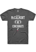 Michael McCalmont Dark Grey Cincinnati Bearcats Rally NIL Sport Icon T Shirt