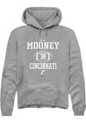 Nijal Mooney Rally Mens Graphite Cincinnati Bearcats NIL Sport Icon Hooded Sweatshirt