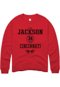 A'riel Jackson Rally Mens Red Cincinnati Bearcats NIL Sport Icon Crew Sweatshirt