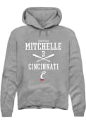 Christian Mitchelle Rally Mens Graphite Cincinnati Bearcats NIL Sport Icon Hooded Sweatshirt