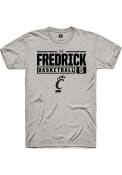 Cj Fredrick Ash Cincinnati Bearcats Rally NIL Stacked Box T Shirt