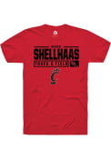 Brock Shellhaas Red Cincinnati Bearcats Rally NIL Stacked Box T Shirt