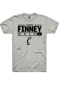 Jackson Finney Ash Cincinnati Bearcats Rally NIL Stacked Box T Shirt