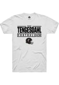 Evan Tengesdahl White Cincinnati Bearcats Rally NIL Stacked Box T Shirt