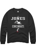 Lily Jones Rally Mens Black Cincinnati Bearcats NIL Sport Icon Crew Sweatshirt