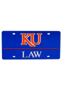 Kansas Jayhawks Blue Law Car Accessory License Plate
