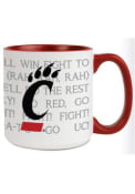Red Cincinnati Bearcats 20 oz Fight Song Mug