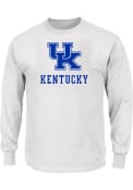 Kentucky Wildcats Primary Logo Long Sleeve T-Shirt - White