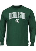 Michigan State Spartans Arch Mascot Long Sleeve T-Shirt - Green
