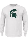 Michigan State Spartans Primary Logo Long Sleeve T-Shirt - White