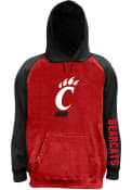 Cincinnati Bearcats Charcoal Cincinnati Bearcats Space Dye Pieced Body Big and Tall Hooded Sweatshirt