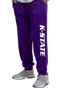 K-State Wildcats Purple K-State Wildcats Poly Fleece Jogger Big and Tall Sweatpants
