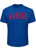 Kansas Jayhawks Arch Name T-Shirt - Blue