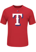 Texas Rangers Red Official Logo T-Shirt