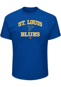 St Louis Blues Heart And Soul T-Shirt - Blue