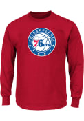 Philadelphia 76ers Logo Long Sleeve T-Shirt - Red