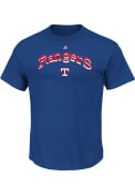 Texas Rangers Wordmark Logo T-Shirt - Blue