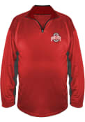 Ohio State Buckeyes Color Block 1/4 Zip Pullover - Red