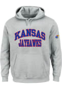 Kansas Jayhawks Arch Hooded Sweatshirt - Grey