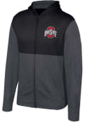 Ohio State Buckeyes Puffer Texture Light Weight Jacket - Charcoal