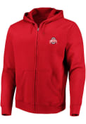 Ohio State Buckeyes Contrast Zip Sweatshirt - Red