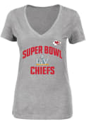 Kansas City Chiefs Womens Super Bowl LV Replay T-Shirt - Grey