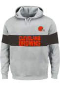 Cleveland Browns Color Block Hooded Sweatshirt - Brown