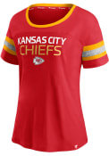 Kansas City Chiefs Womens Clean T-Shirt - Red
