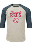 Cincinnati Reds Raglan T-Shirt - Oatmeal