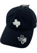 Texas 1836 Small State Shape Adjustable Hat - Black